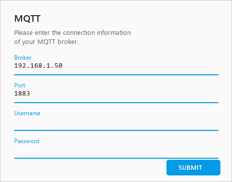 Home Assistant MQTT setup